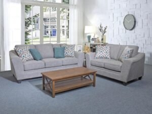 Acacia Peak 2-Piece Sofa Loveseat 4-Accent Pillow Contemporary Style