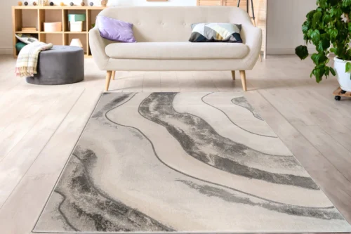 Grey Beige Luxury Contemporary Rug