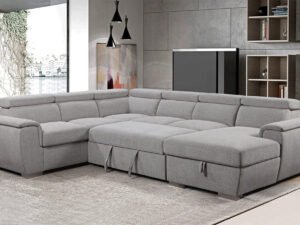 Majesta Bed Sectional With Sleeper & Storage Chaise