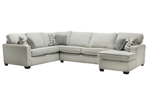 Coppet Smoke Sectional Sofa with Chaise - Image 2